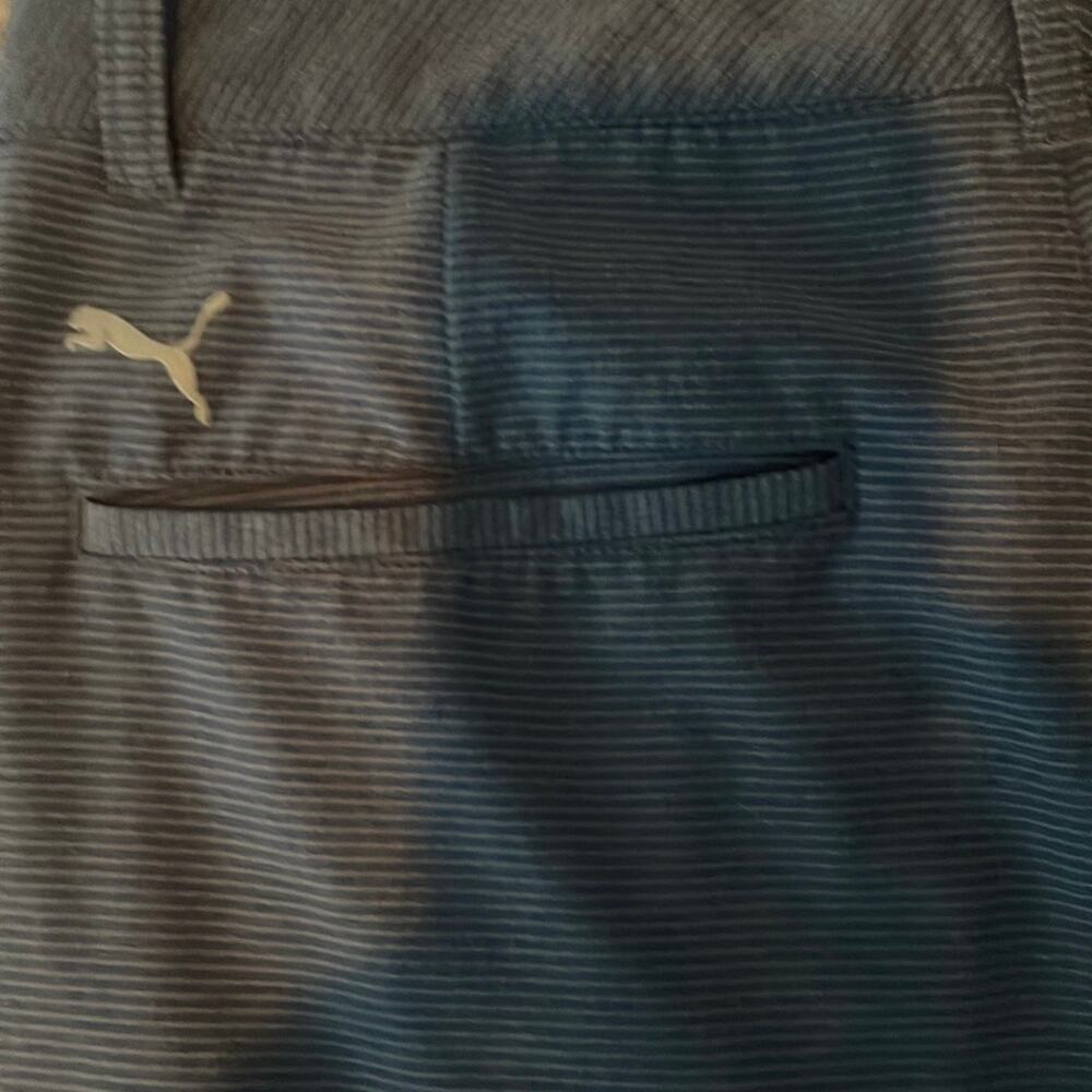 Puma Golf Shorts Mens 32 Blue Performance Stretch Flat Front Casual - Picture 4 of 5